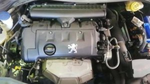 PEUGEOT 207 работа двигателя, вид автомобиля