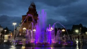 Светомузыкальный фонтан на Театральной площади г. Владимира
