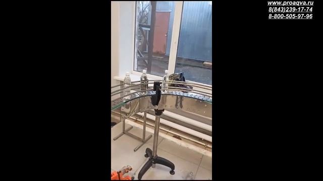 Линия розлива газ.воды и напитков ПЭТ-тару, 1200 бут_час