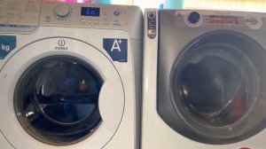 Wash Race - Indesit Prime Vs Ariston aqualtis - Fast Wash 30 (Full cycle)