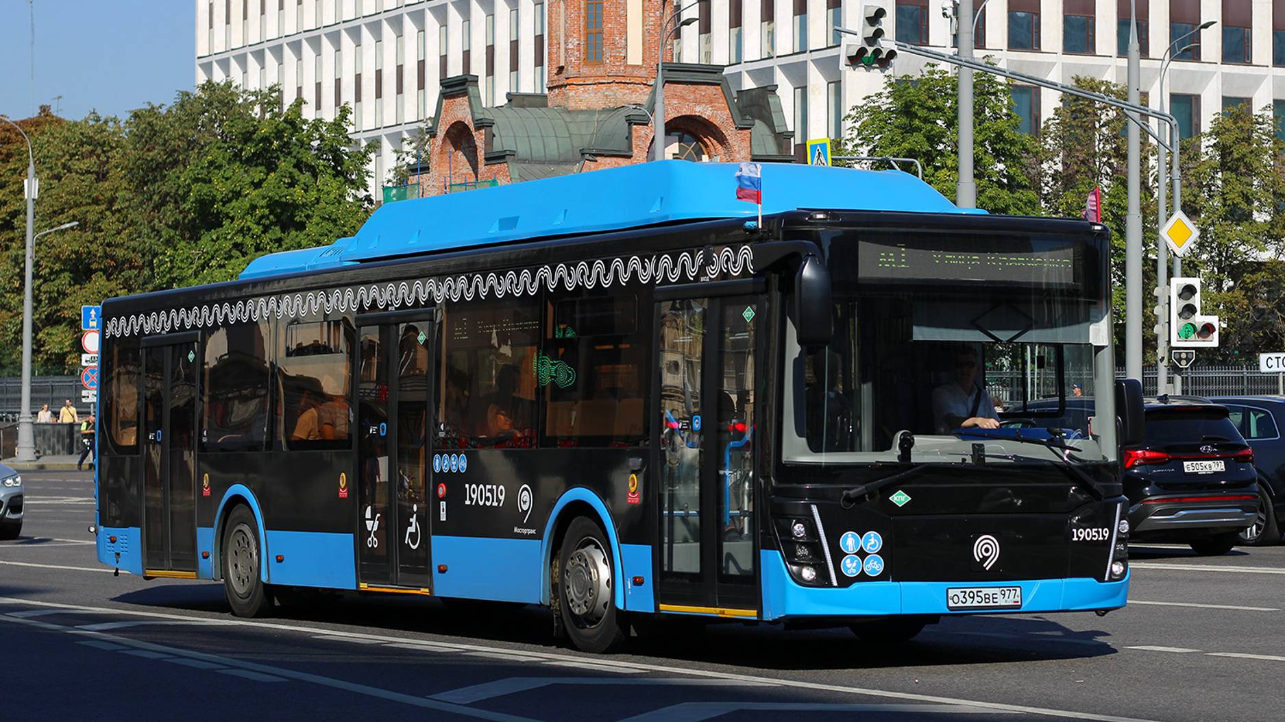Поездка на новом автобусе ЛиАЗ-5292.67 (CNG) по маршруту м1 (кусок) - 22.09.2024