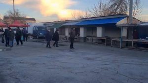 Станица Старощербиновская,  рынок выходного дня, перед Новым годом!