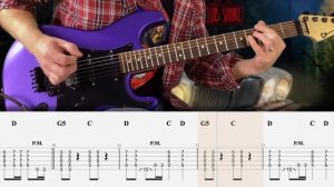 18.Whitesnake - Here I Go Again - Guitar Tab  Lesson  Cover  Tutorial