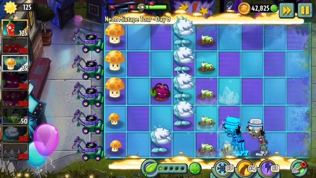 Plants vs Zombies 2 Neon Mixtape Day 8 Gameplay Cold Snapdragon смотреть онлайн