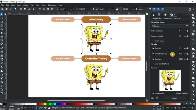 Convert Image to SVG or Vector | Trace Bitmap | Inkscape Tutorial