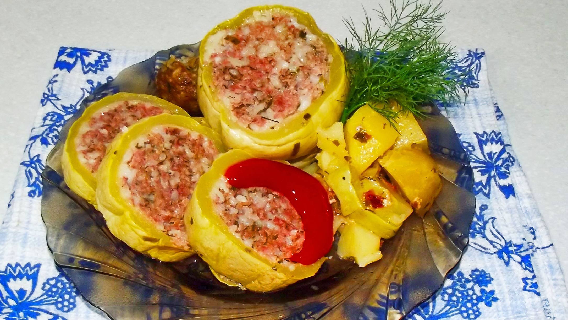 Кабачки с начинкой