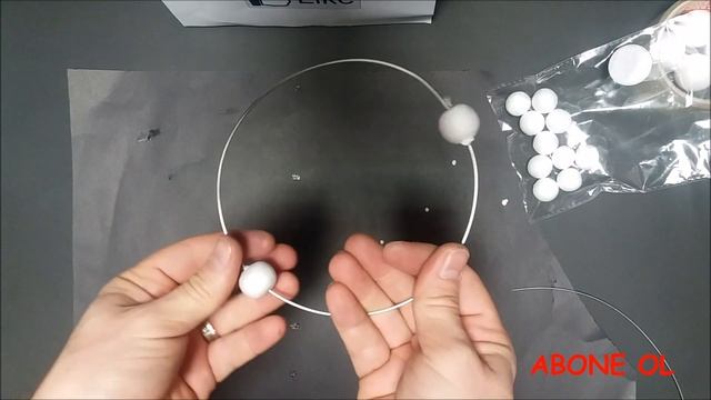 BOHR ATOM MODELİ YAPIMI(kolay)