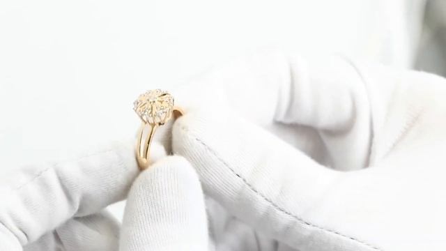 Золотое кольцо с цирконием арт. 101221.10.20-92 смотреть онлайн