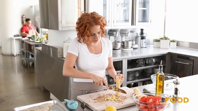 Запеченная рыба  и летний салат