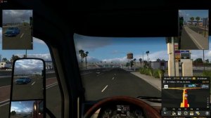 American Truck Simulator 004 Не габарит чуть не обракинули разгон до 100 миль