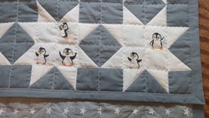 Пингвины уход за одеялом