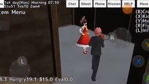 Вызвали демона в school girls simulator мини туториал + мини баг + старая версия sgs