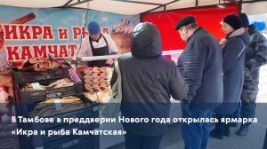 В Тамбове в преддверии Нового года открылась ярмарка «Икра и рыба Камчатская»