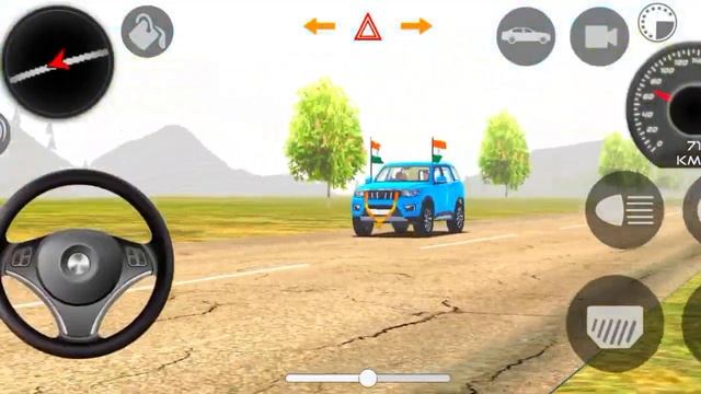 Dollar song sidhu musewala real India new model Blue car desert offroad driving gameplay video смотреть онлайн