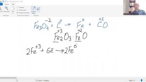 Как составить электронный баланс с Fe3O4?
