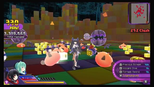 Hyperdimension Neptunia U: Action Unleashed - Noire and Vert Gameplay смотреть онлайн