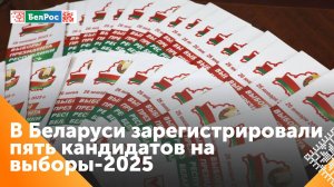 ЦИК Беларуси зарегистрировал пять кандидатов на пост президента страны