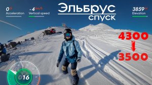 Эльбрус | Спуск | Сноуборд