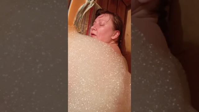 Пенное одеяло в бане #steambath #баня