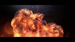 Интро "Огненный логотип или текст 9". Заказать заставку. Пример. Монтаж видео на заказ.