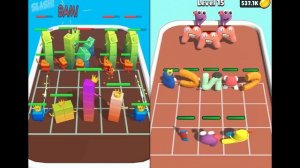 MERGE ALPHABET LETTER ABC VS NUMBER CUBE RUN - Merge Battles GamePlay - iOS, Android Part 1