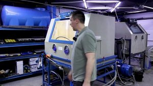 Wasserjet ТР15 Аквабласт на 300 кг с верхней загрузкой ОБЗОР