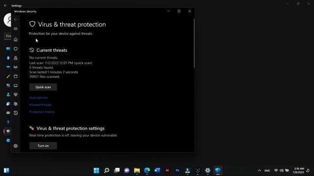 Turn Off and On Virus Protection on Windows 11 смотреть онлайн