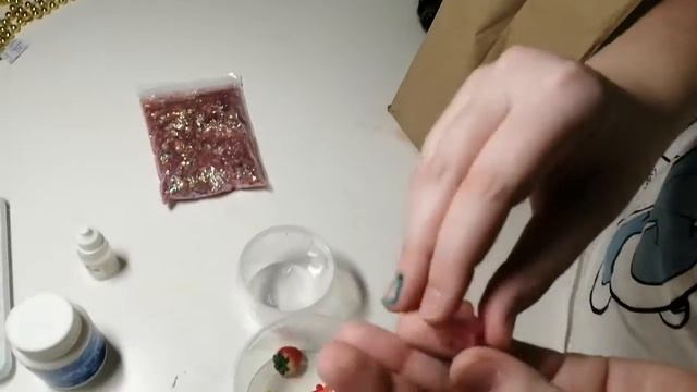 Распаковка всяких штучек для изготовления слаймов!!! 🍤❤️❤️❤️ смотреть онлайн