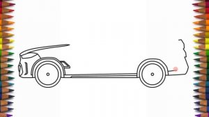 How to draw BMW X6 2024 side view - Как нарисовать БМВ X6