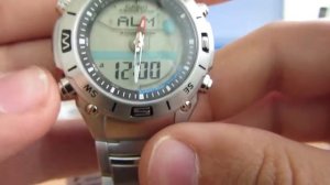 Casio AMW-702D-7A видео-обзор настройка