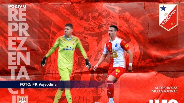 TV KANAL 9, NOVI SAD: BUKINAC I BORAK NA SPISKU REPREZENTACIJE