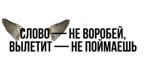 №6 "Слово - не воробей, вылетит - не поймаешь". Канал "Беседы со Вселенной". 27.05.2021