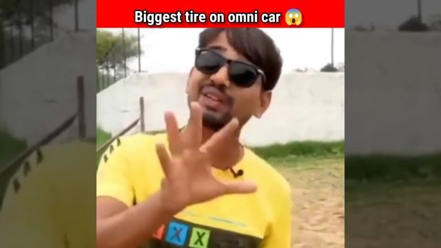 biggest tire on omni car 😱 #short @CrazyXYZ смотреть онлайн