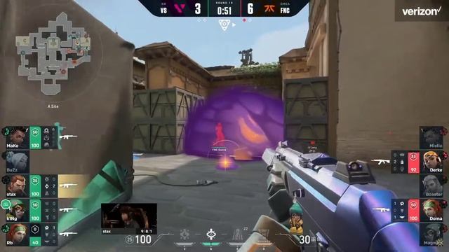 VISIONSTRIKERS RB INSANE SPRAY TRANSFER against FNATIC (VALORANT CHAMPIONS TOUR) смотреть онлайн