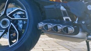 Ducati Diavel V4 with full Akrapovic exhaust system