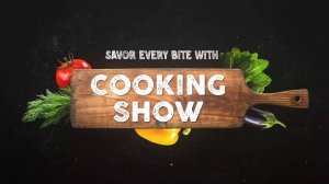 Интро про еду "Кулинарное промо". Рекламный ролик. Заказать заставку. Пример. Монтаж видео на заказ