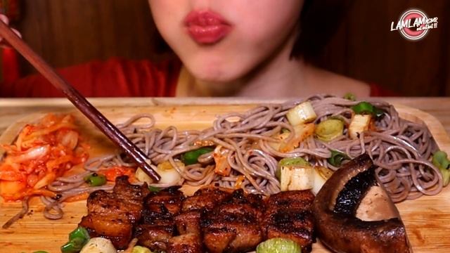 ASMR DELICIOUS PORK BELLY, KIMCHI, *EATING SOUNDS* REAL MUKBANG LAMLAM ASMR