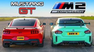 Кто победит в заезде: новый Mustang V8 или же BMW M2?