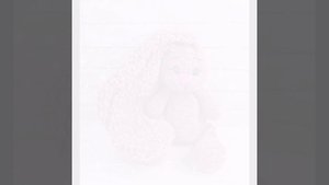 Зайка из плюшевой пряжи