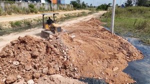 Строительство, старт нового проекта, засыпка