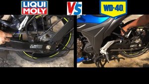 Liqui Moly Vs. WD40 as Chain Cleaner for Motorcycle.