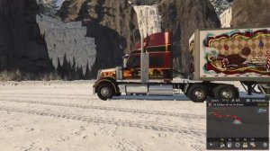 ATS (American Truck Simulator) доставка новогодних грузов на канале GEP-Games