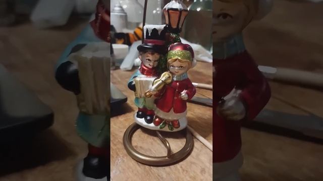 Перекрасила елочную игрушку из магазина Ашан. Реставрация, ремонт, легко, без опыта акриловые краски