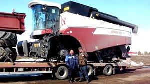Приобретение новых зерноуборочных комбайнов ACROS-595 Plus в СПК им Кирова Куюргазинского района РБ