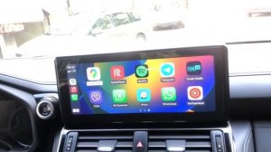 Оригинальный , заводской CarPlay и Android Auto на полный экран для Toyota Land Cruiser 300