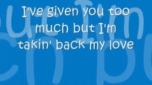 Enrique Iglesias(feat.Ciara),Takin' Back My Love(with lyrics)