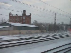 Сапсан (2009). Проследование Твери. 109 км/ч