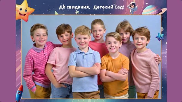 Листаем выпускной альбом для детского сада Звёздочки|шаблон 48