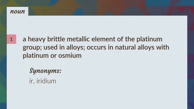 Atomic number 77 | meaning of Atomic number 77 смотреть онлайн