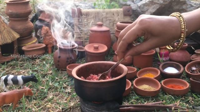 EP51: Miniature Mutton Keema Biryani | Mini Food Lamb Biryani Recipe | Miniature Cooking